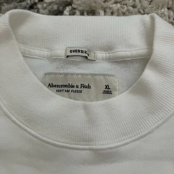 Rolling Stones White Mock Neck Sweatshirt - Picture 2 of 3